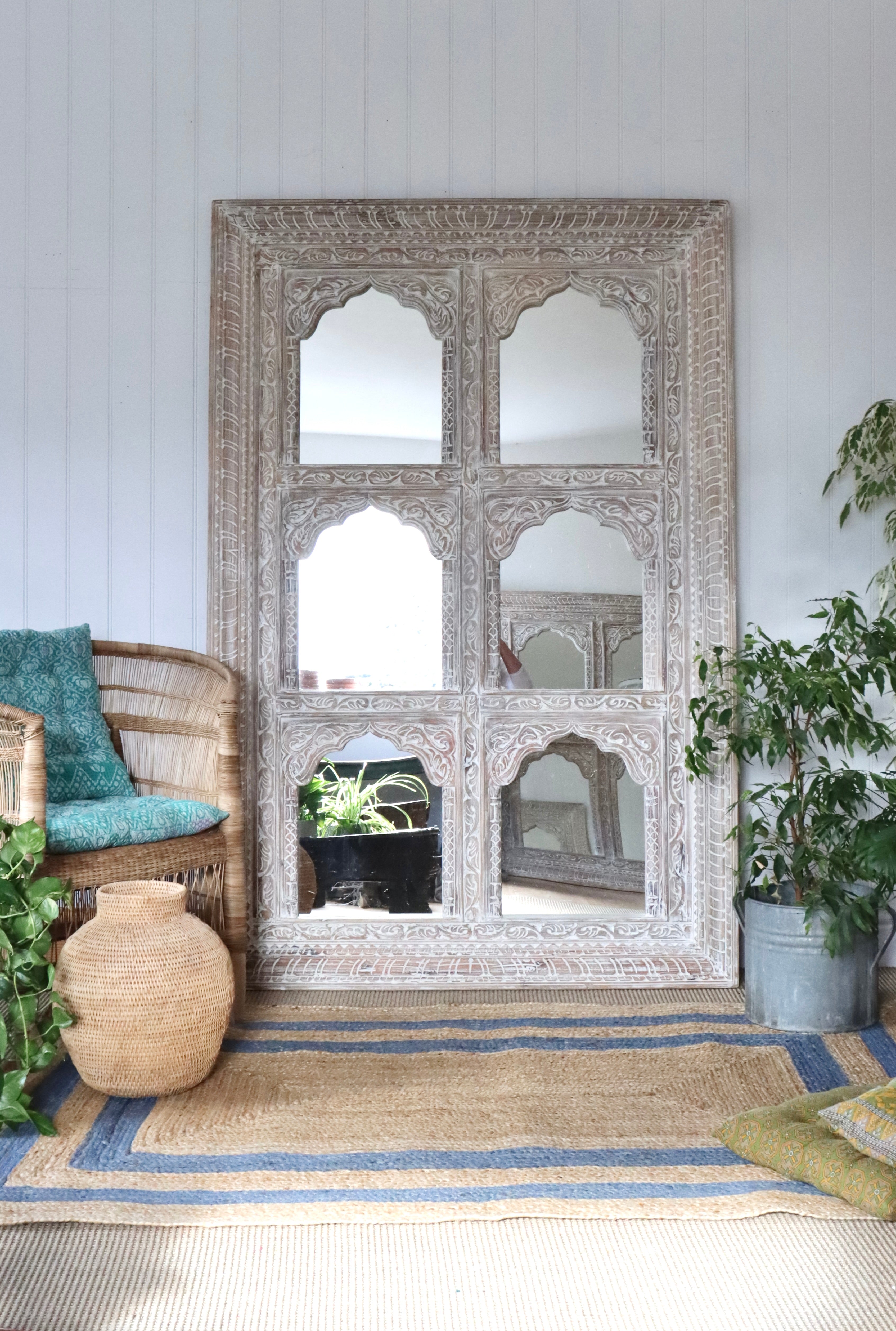 Jharokha Six Pane Mirror