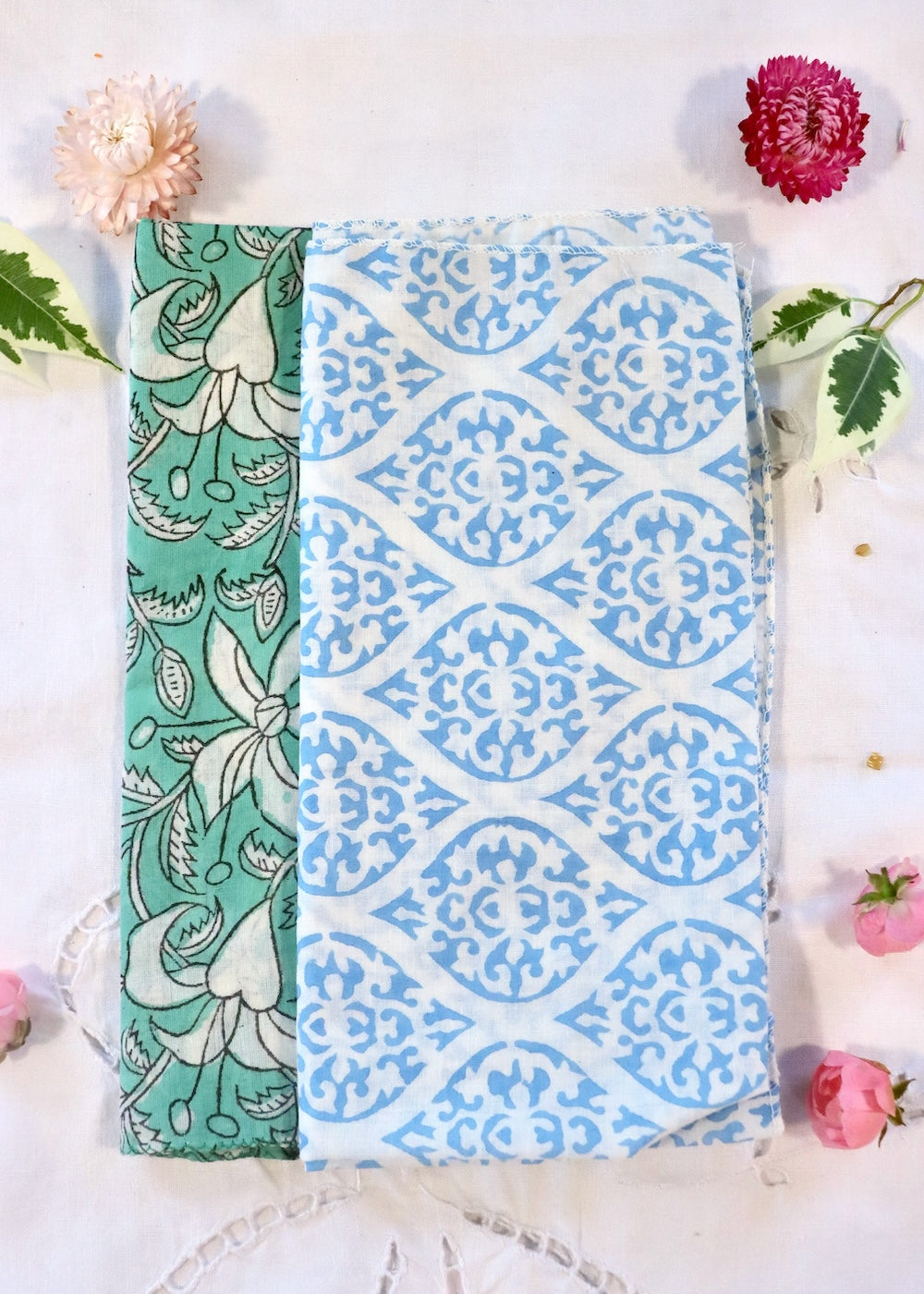 Pair of Hankies - Large 50cm x 50cm Set 14