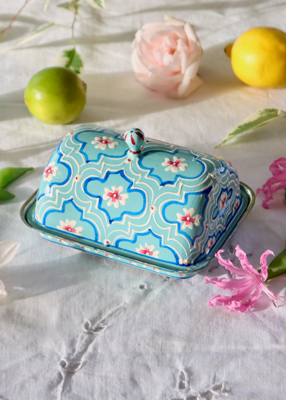 Butter Dish Turquoise