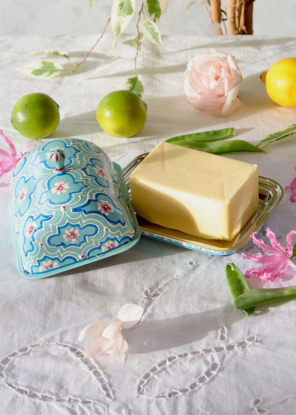 Butter Dish Turquoise