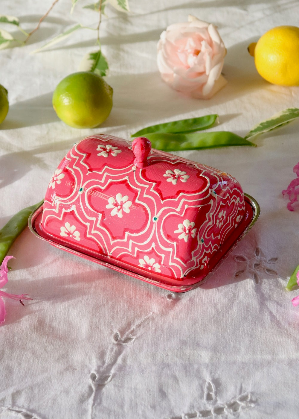 Butter Dish Hot Pink