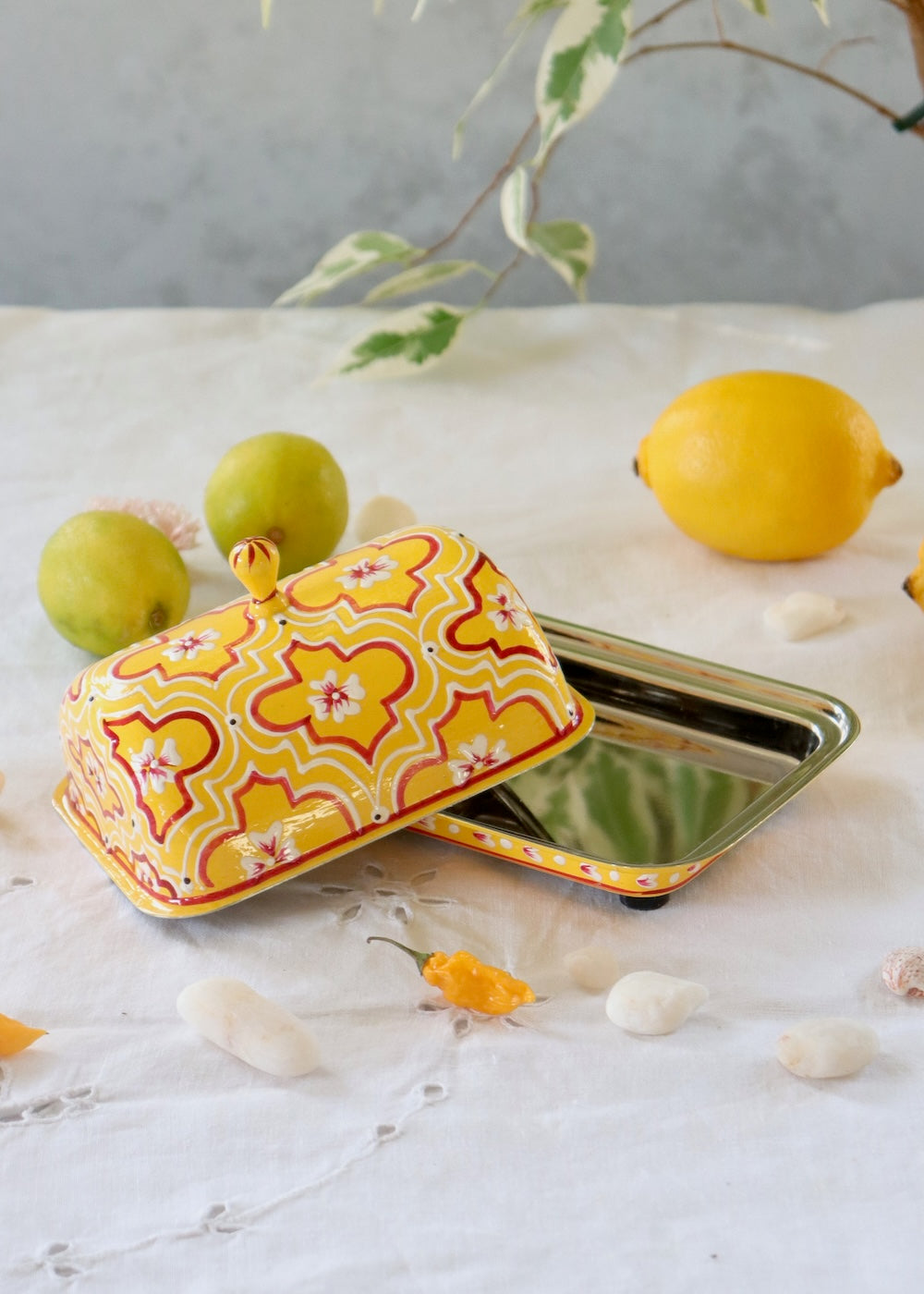Butter Dish Yellow
