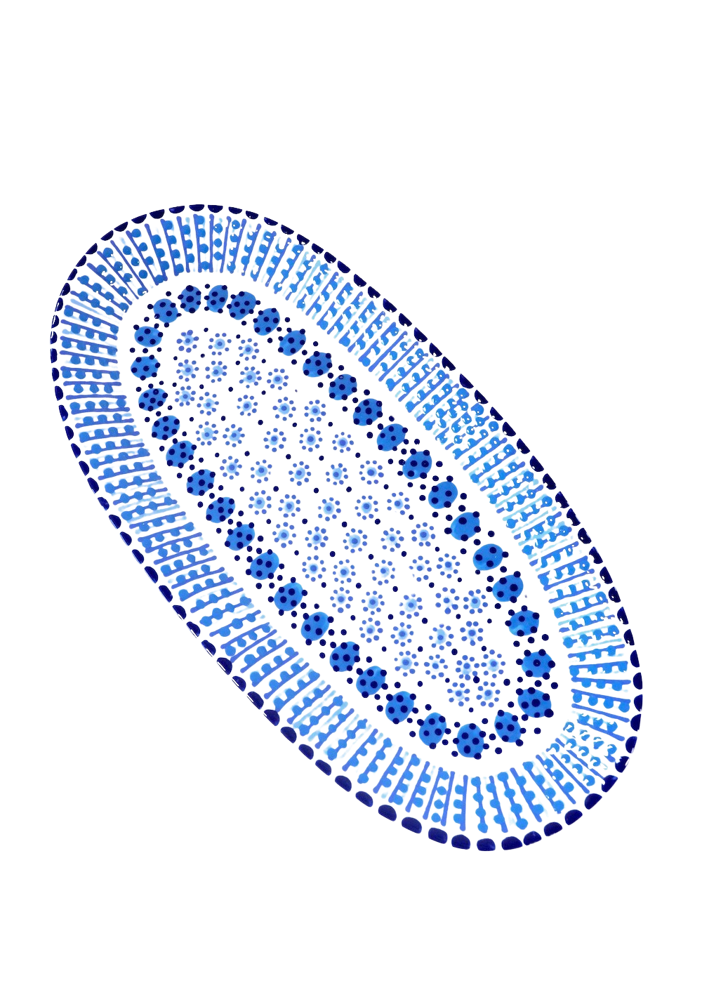 Margo Platter - White & Blue