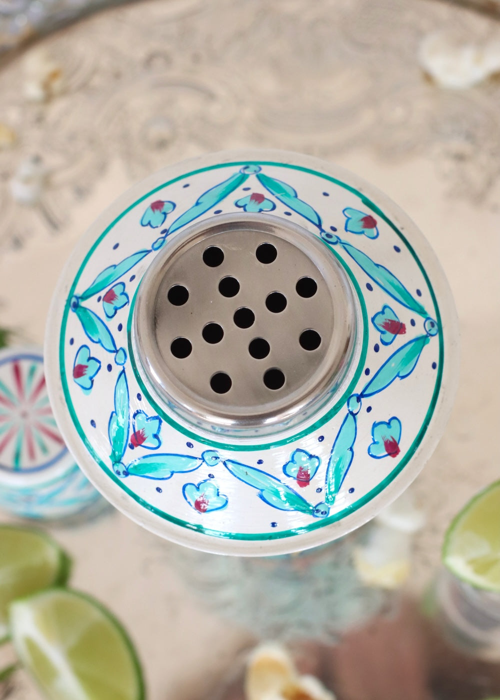 NEW: Cocktail Shaker - White & Green