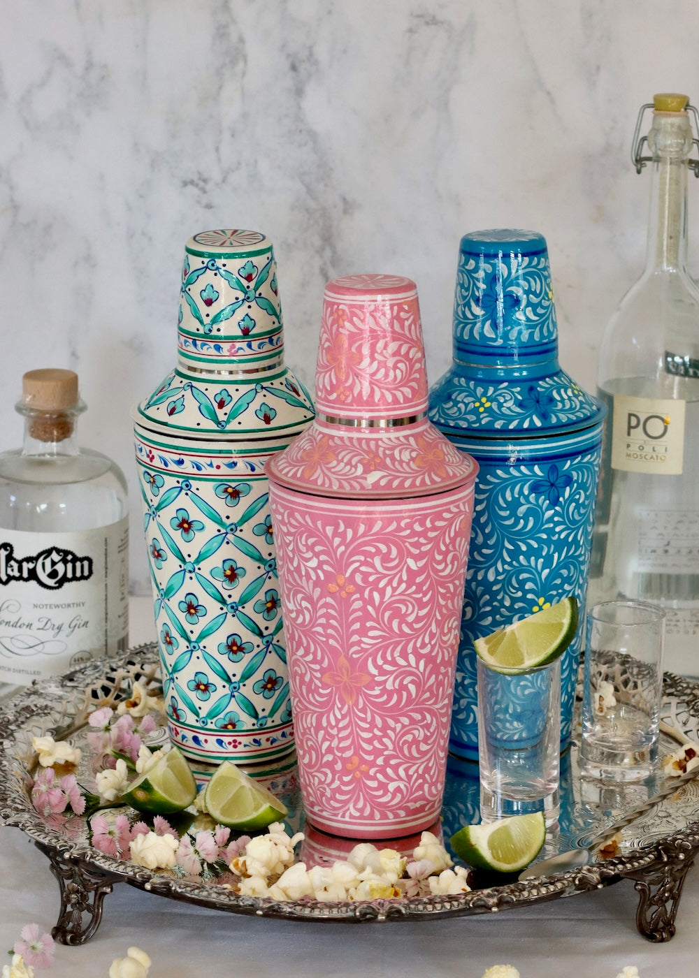 NEW: Cocktail Shaker - White & Green