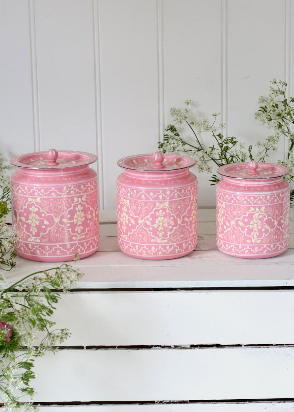 Storage Jars - Pink