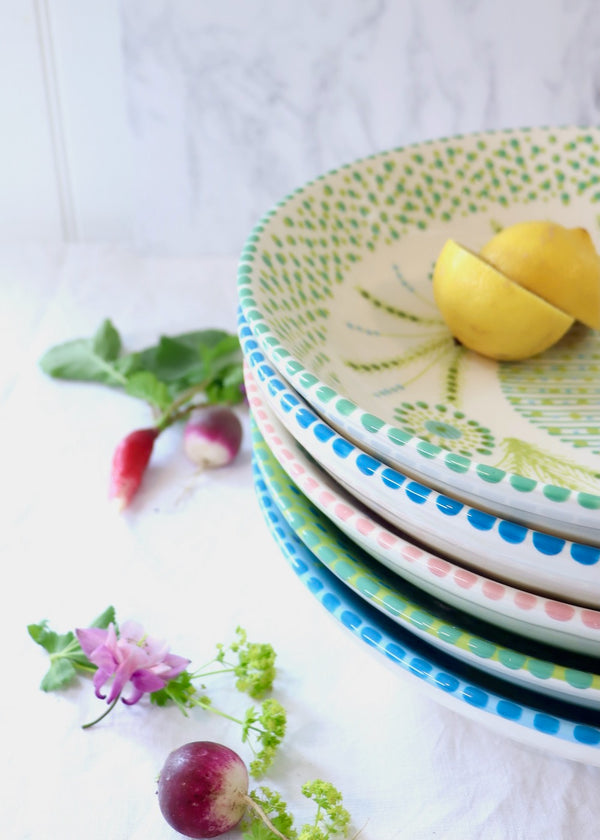 Olivia Fruit Bowl - Mid Blue