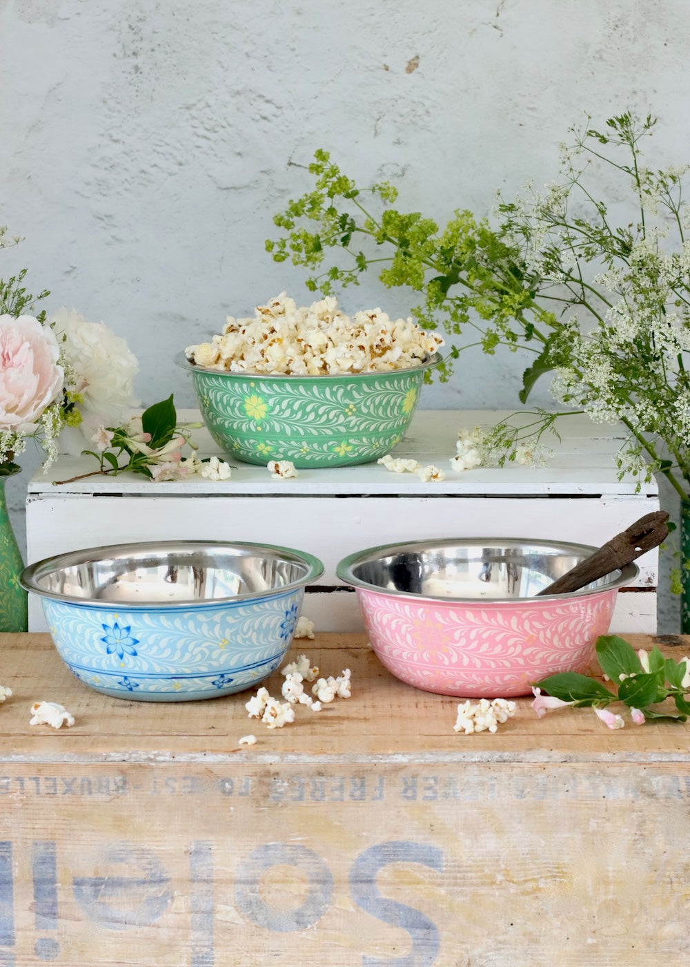 Mixing Bowl- Green Leaf