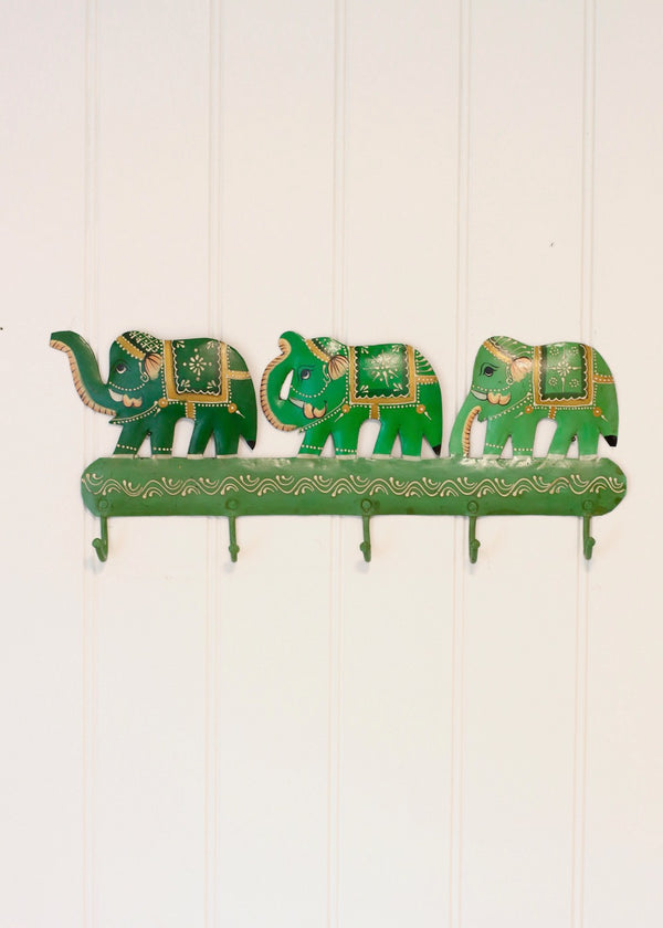 Three Elephant Hook - Green