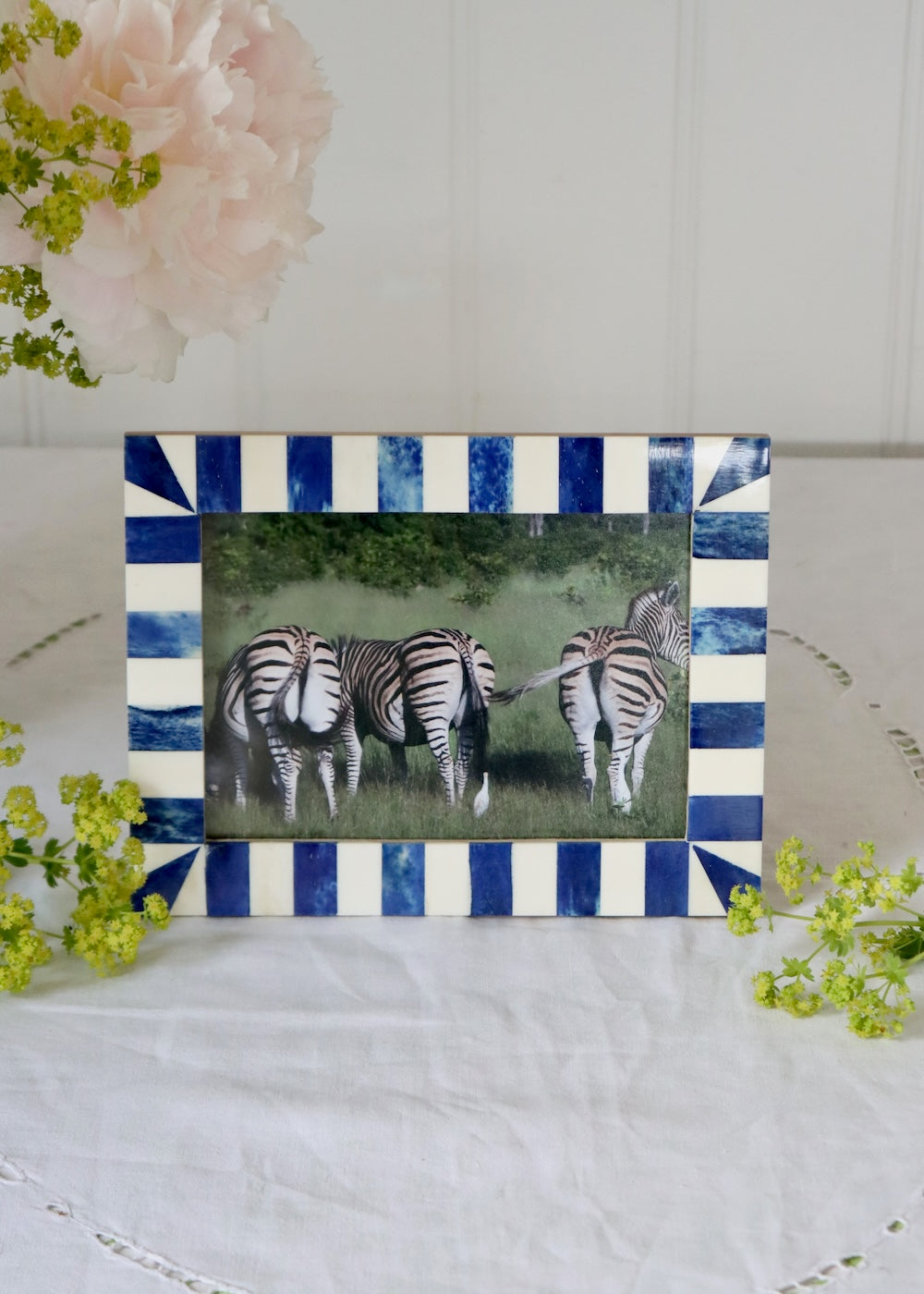 Photo Frame- Navy Stripe