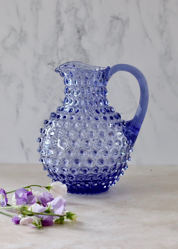 Hobnail Water Jug- Lavender