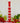 Sea Pebble Candlestick Pink & Red - Tall