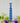 Sea Pebble Candlestick  Blues -Tall