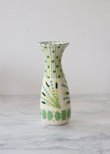 Bud Vase - White and Green