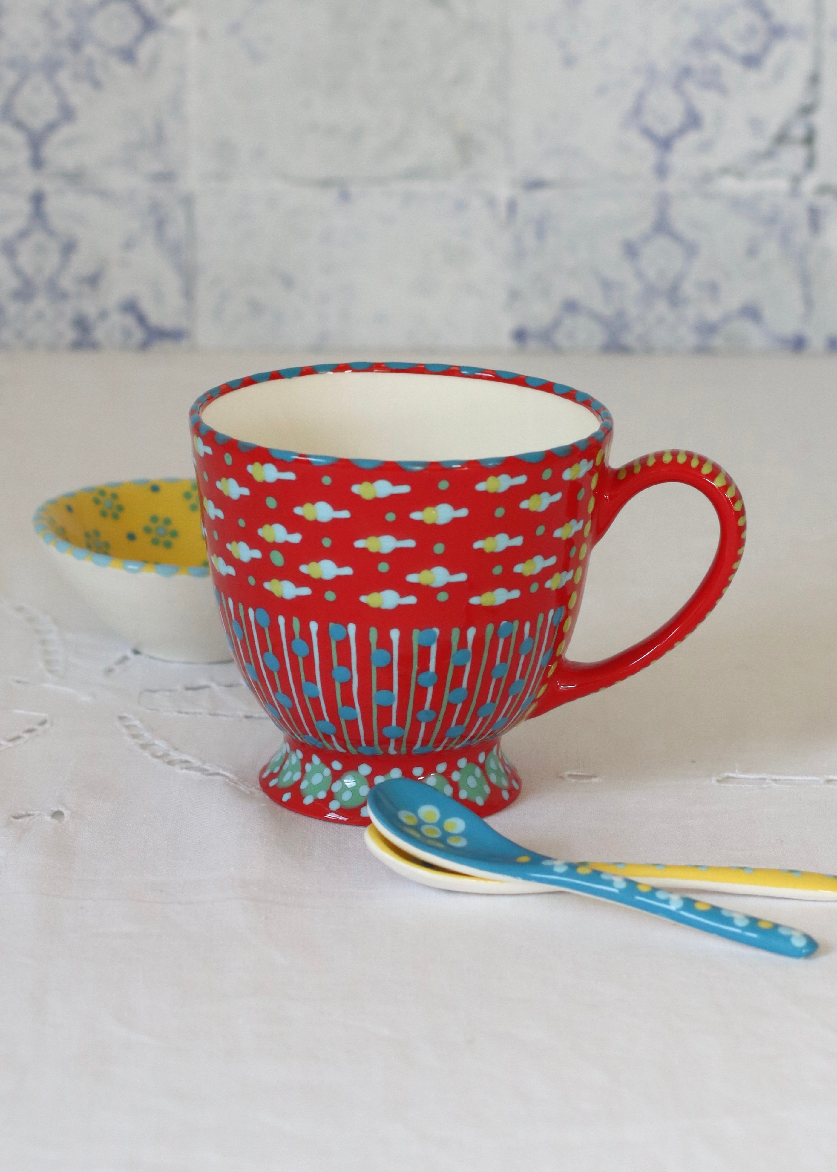 Time for Tea Cup - Red