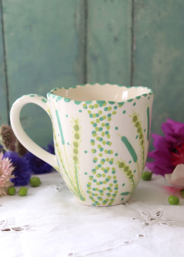 Waterlily Mug - White and Green