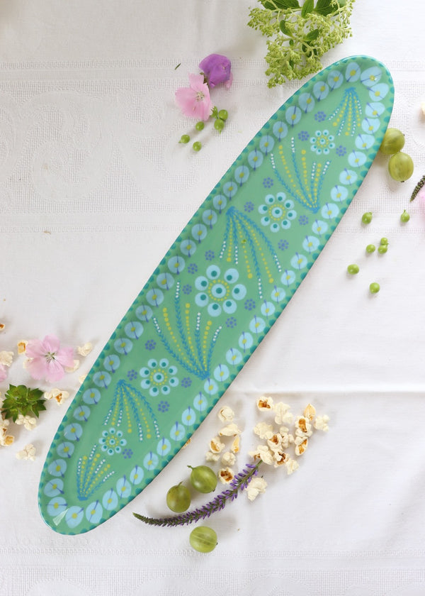 Garlic Platter - Teal