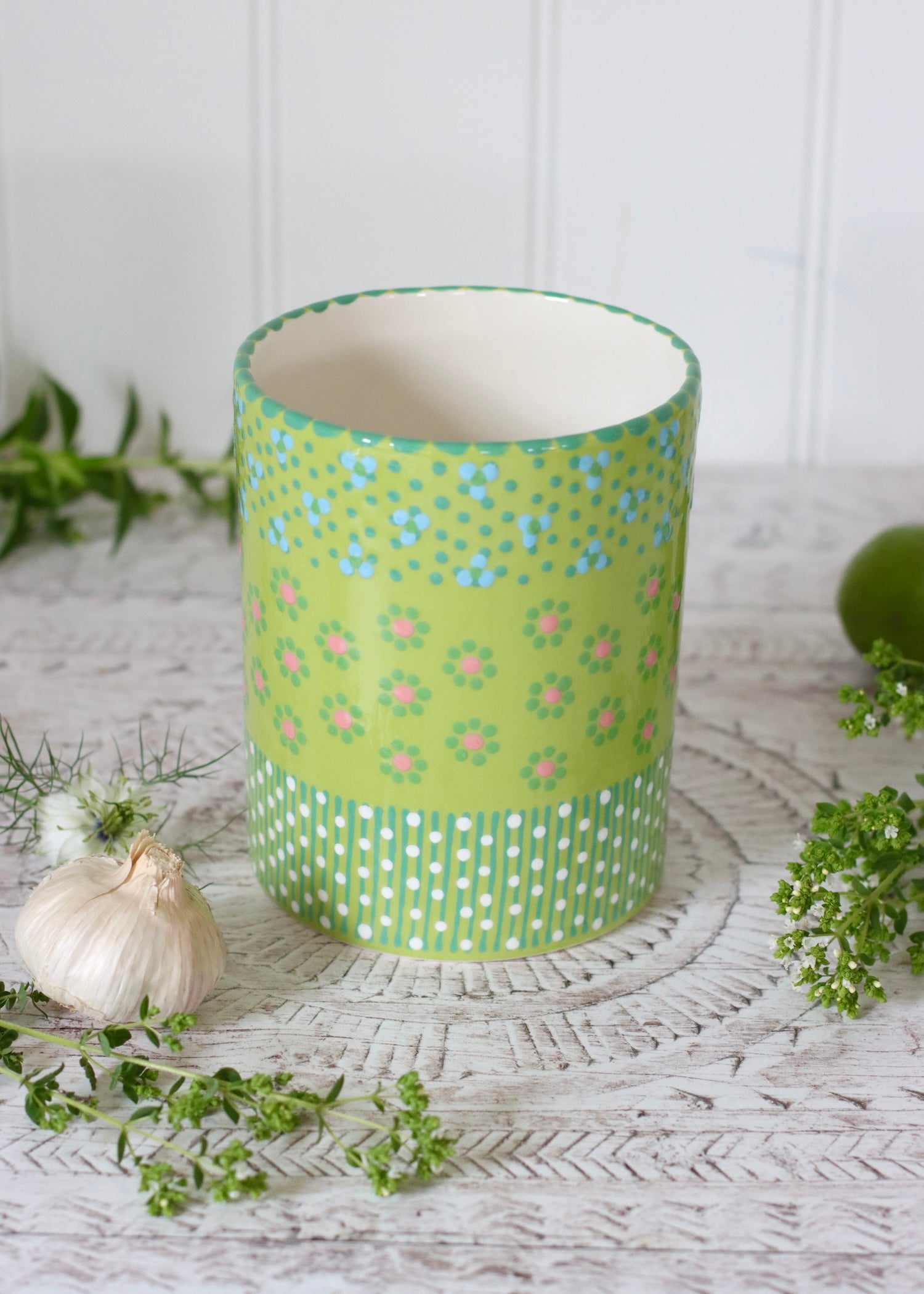 Utensil Pot - Lime