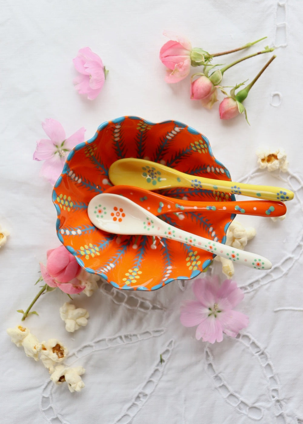 Ceramic Spoon - Orange