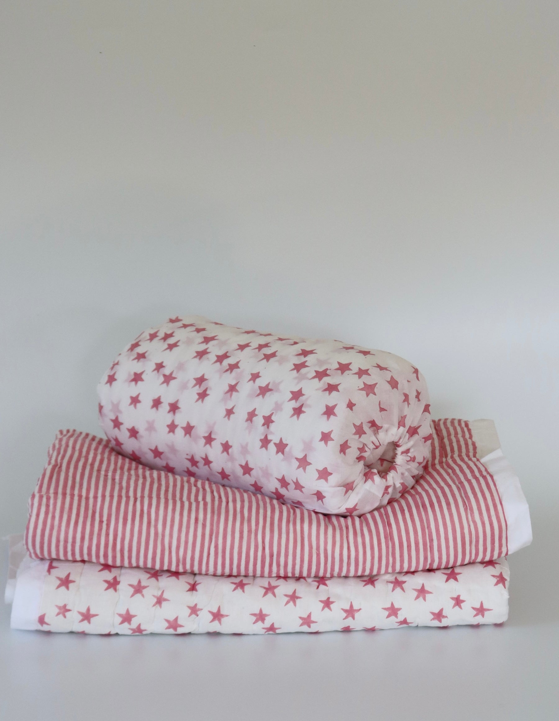 Baby Quilt - Super Star Pink