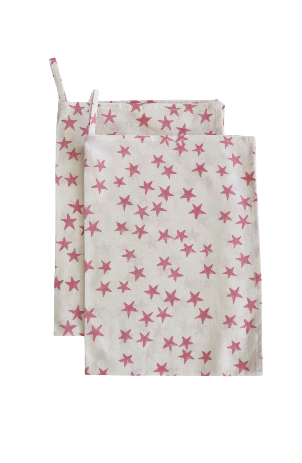 Pair of Tea Towel- Pink Super Star