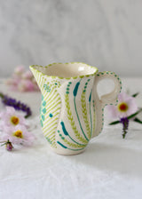 Friily Jug - White and Green