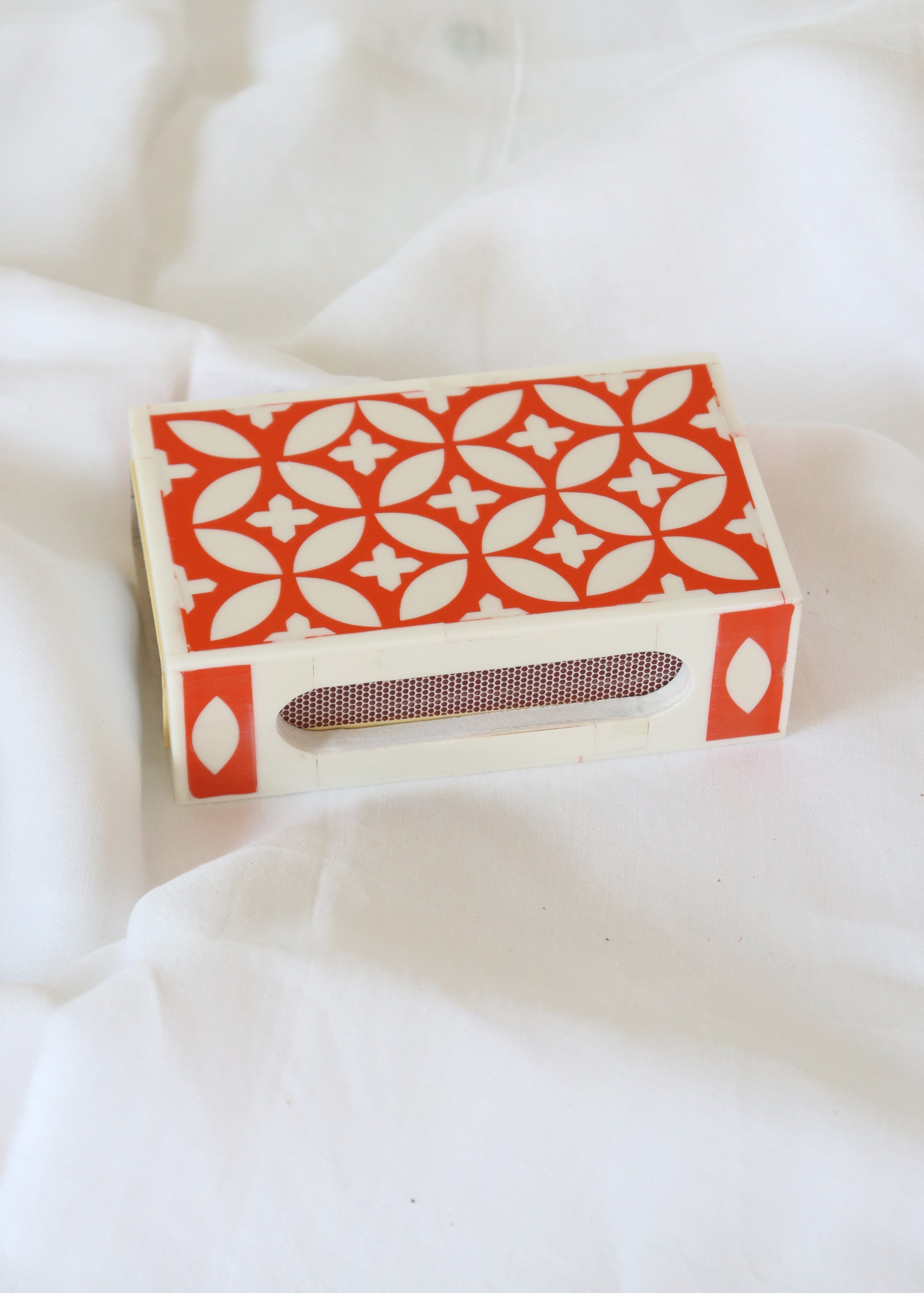 Large Matchbox Holder - Orange