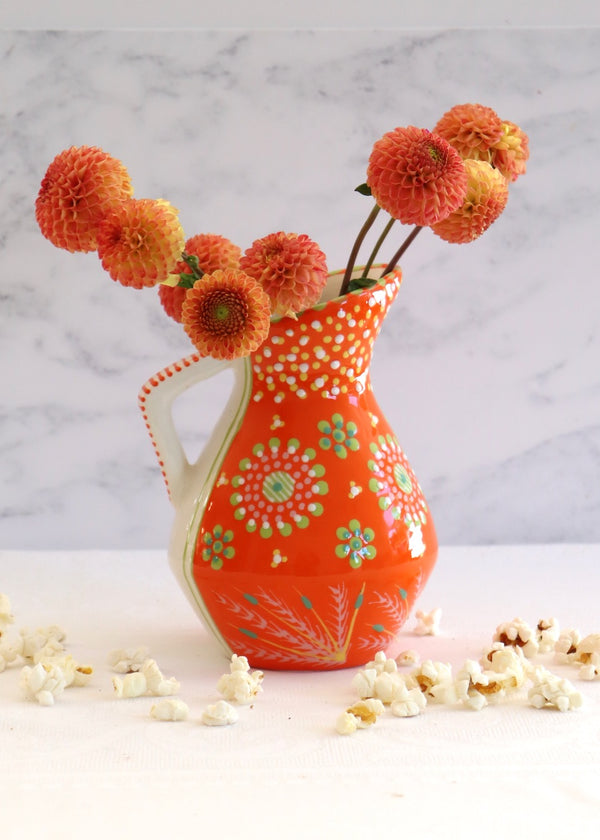 NEW: Art Deco Jug - Orange