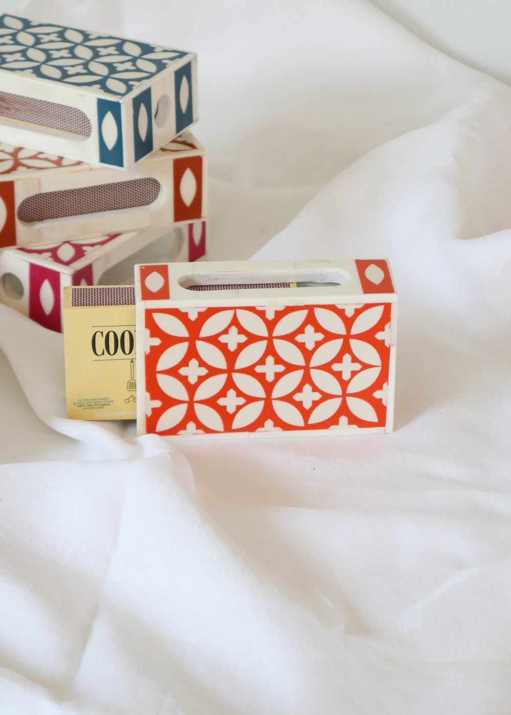 Large Matchbox Holder - Orange