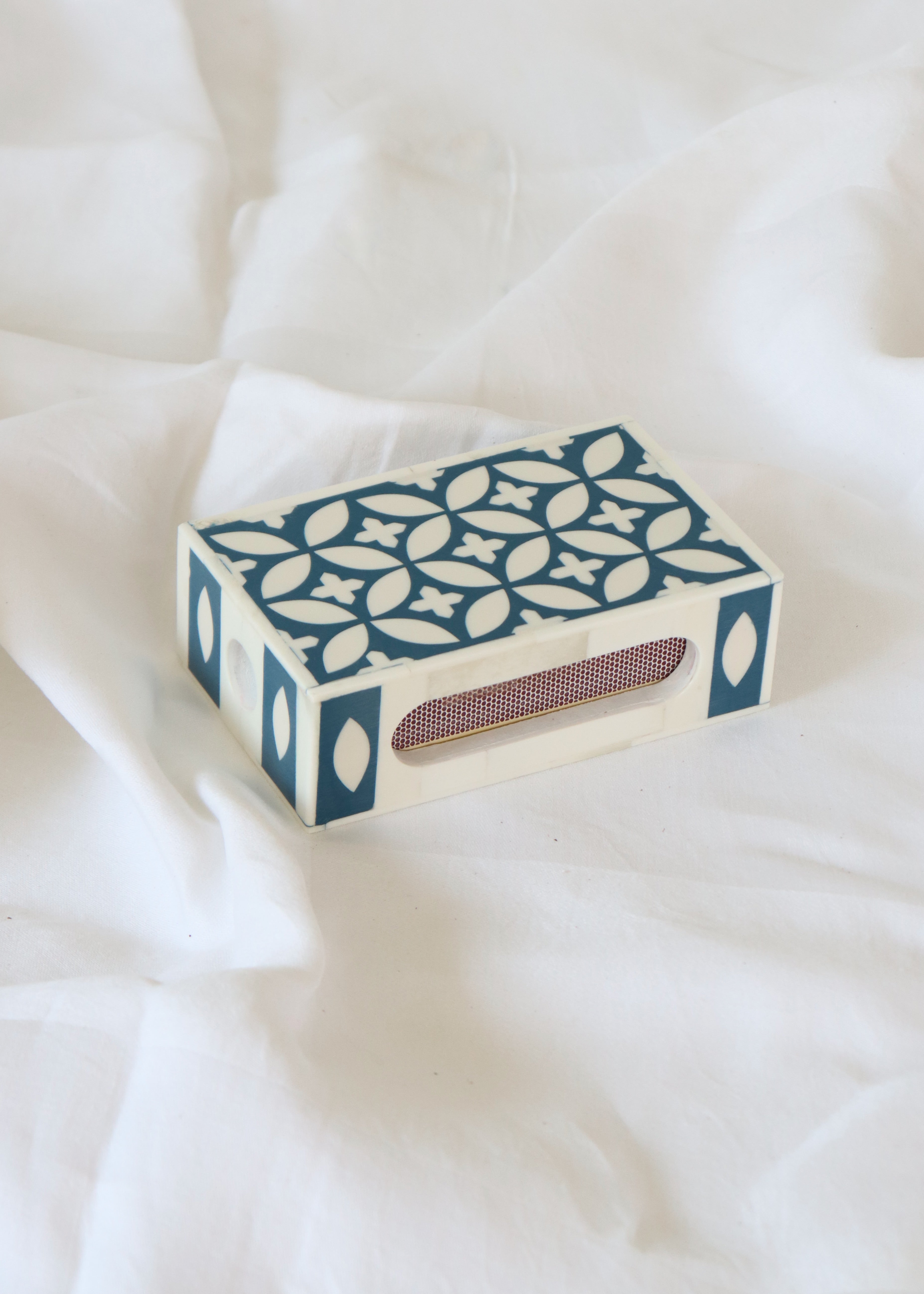 Large Matchbox Holder - Dark Teal