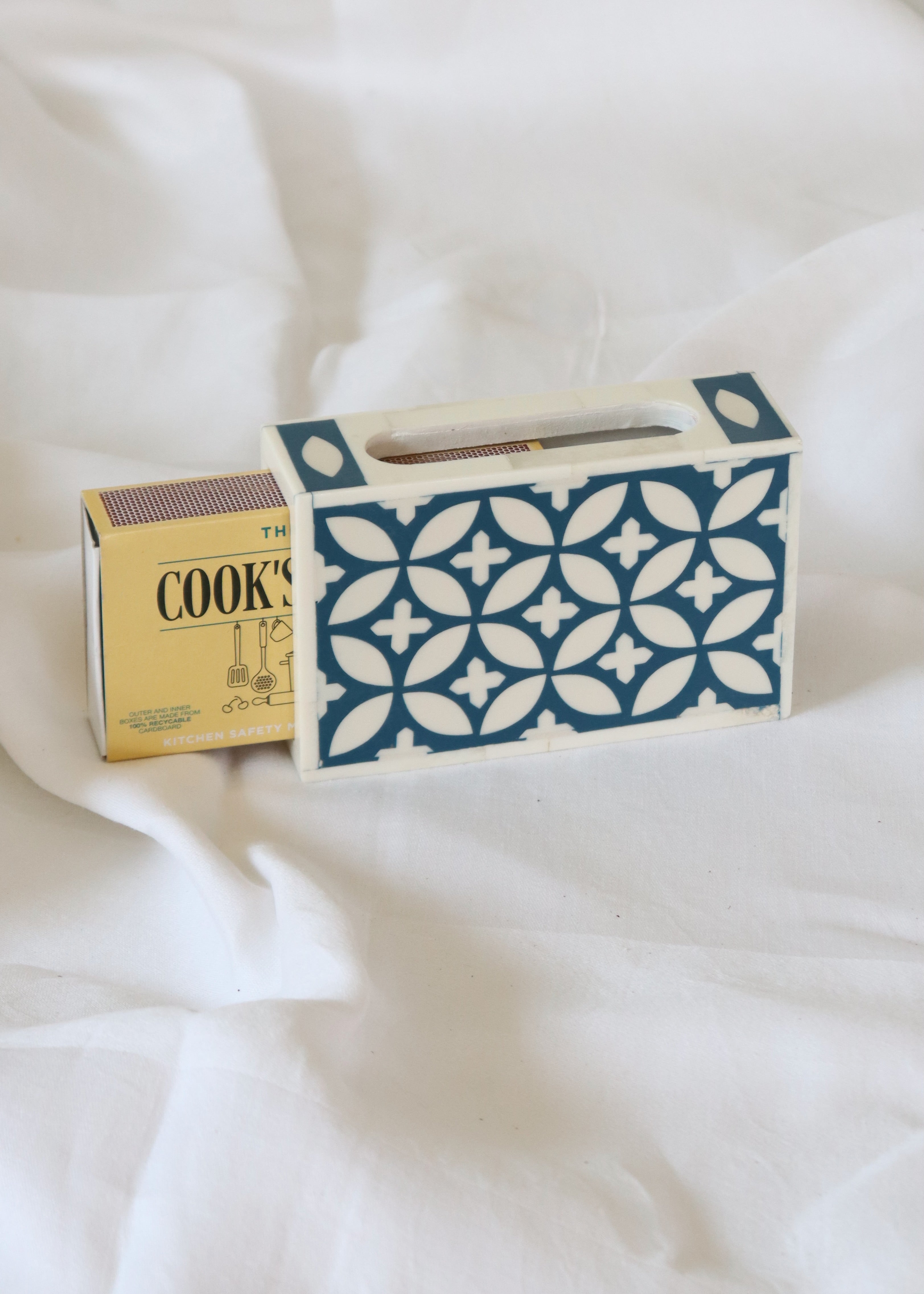 Large Matchbox Holder - Dark Teal