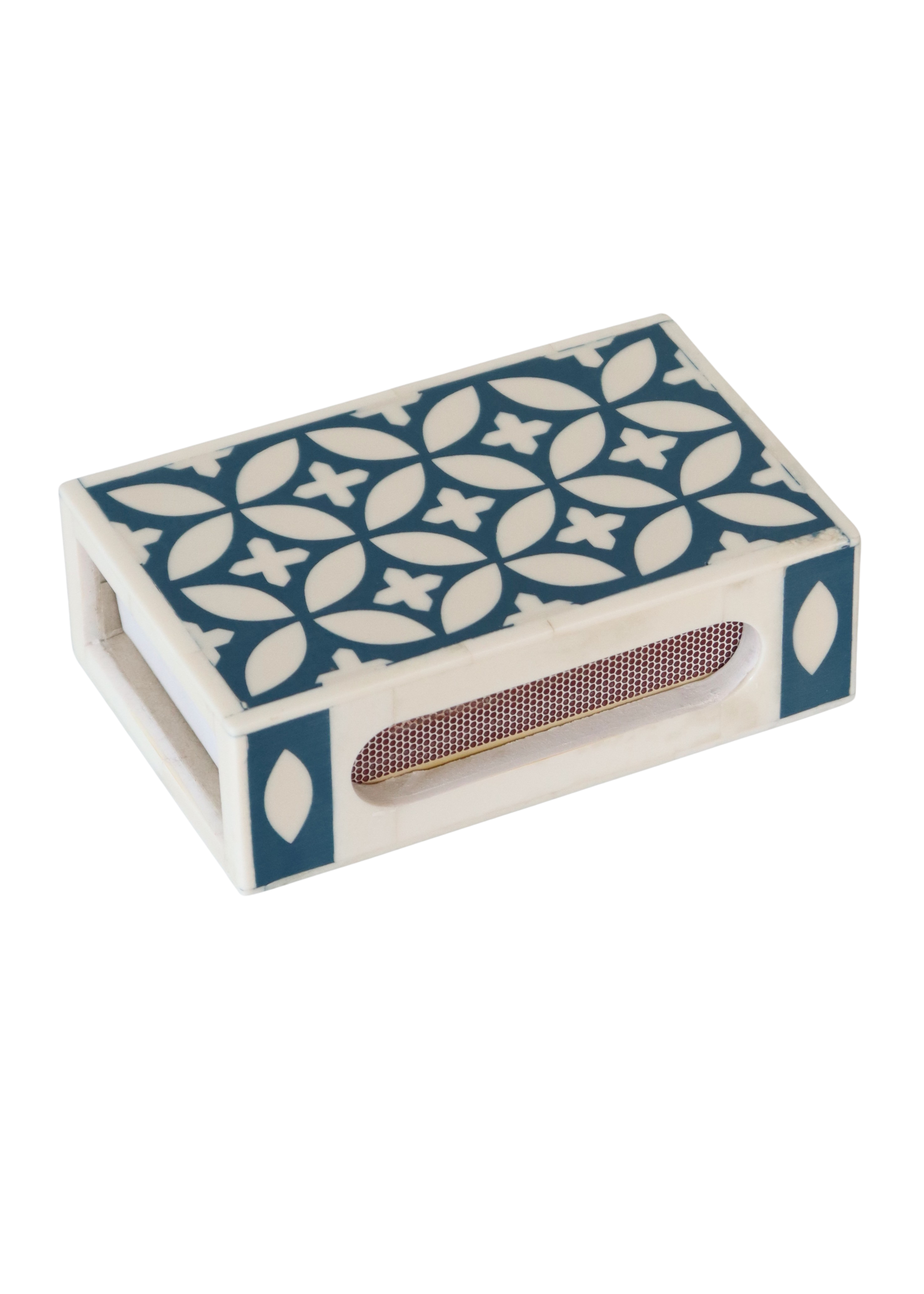 Large Matchbox Holder - Dark Teal
