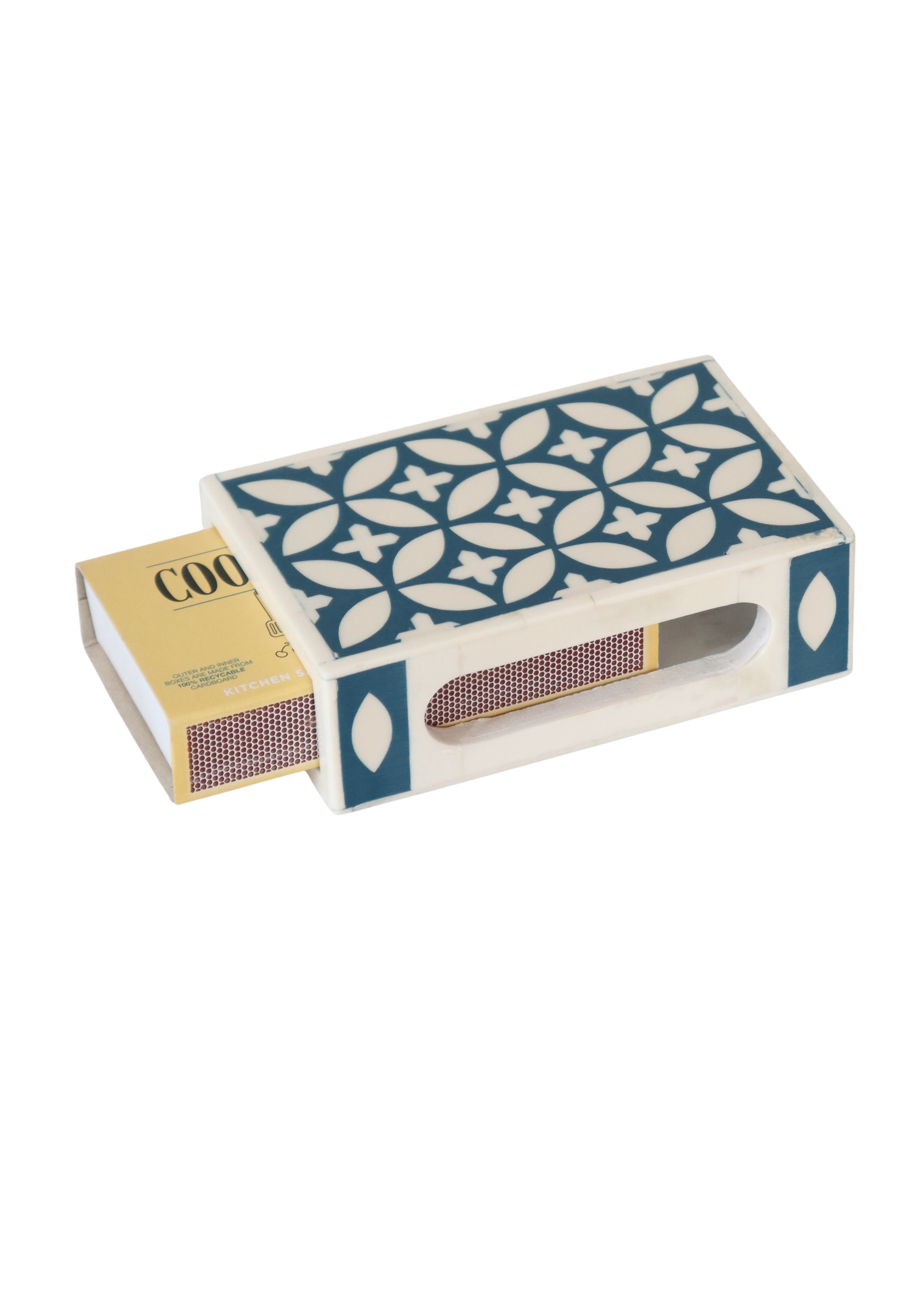 Large Matchbox Holder - Dark Teal