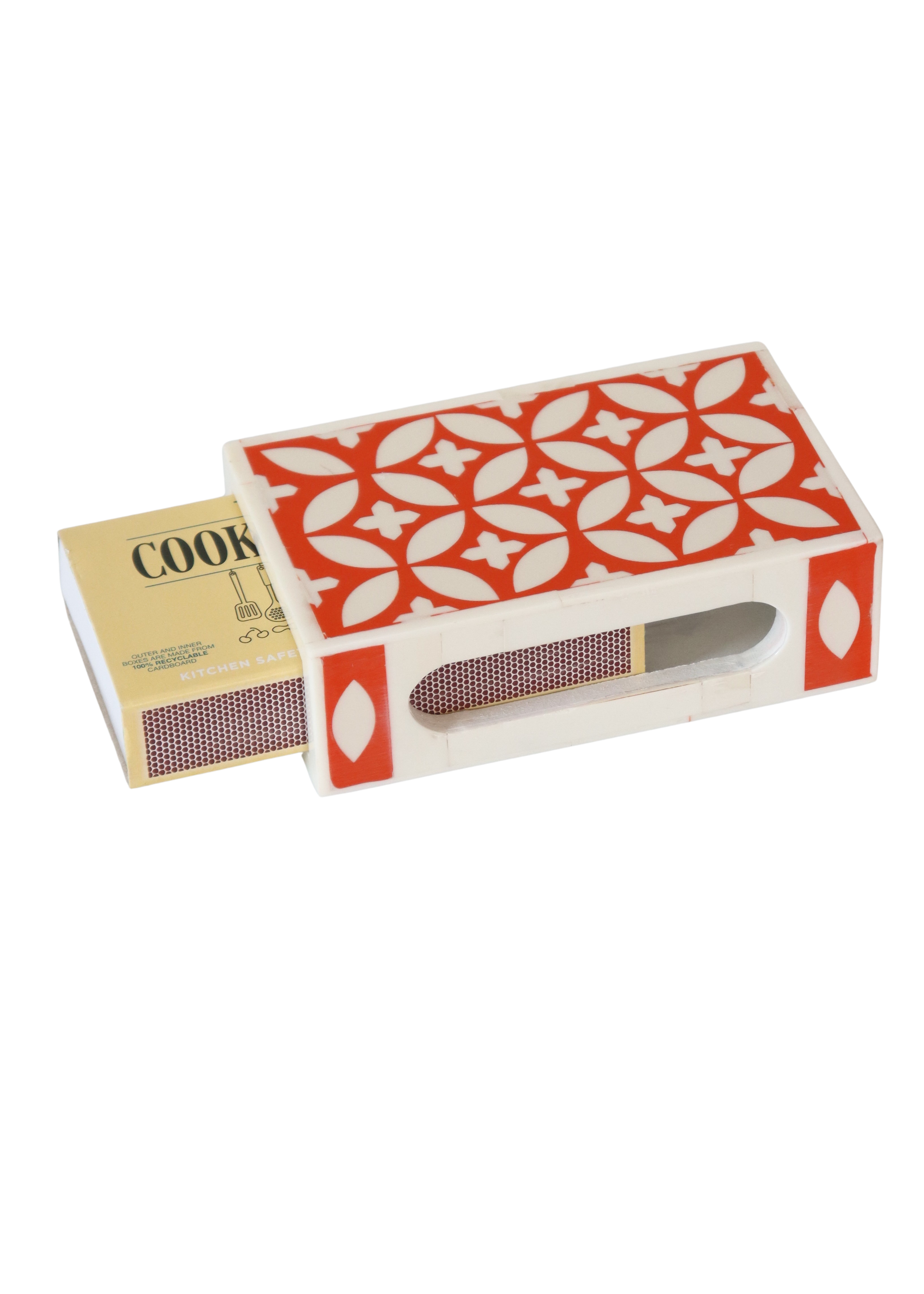 Large Matchbox Holder - Orange