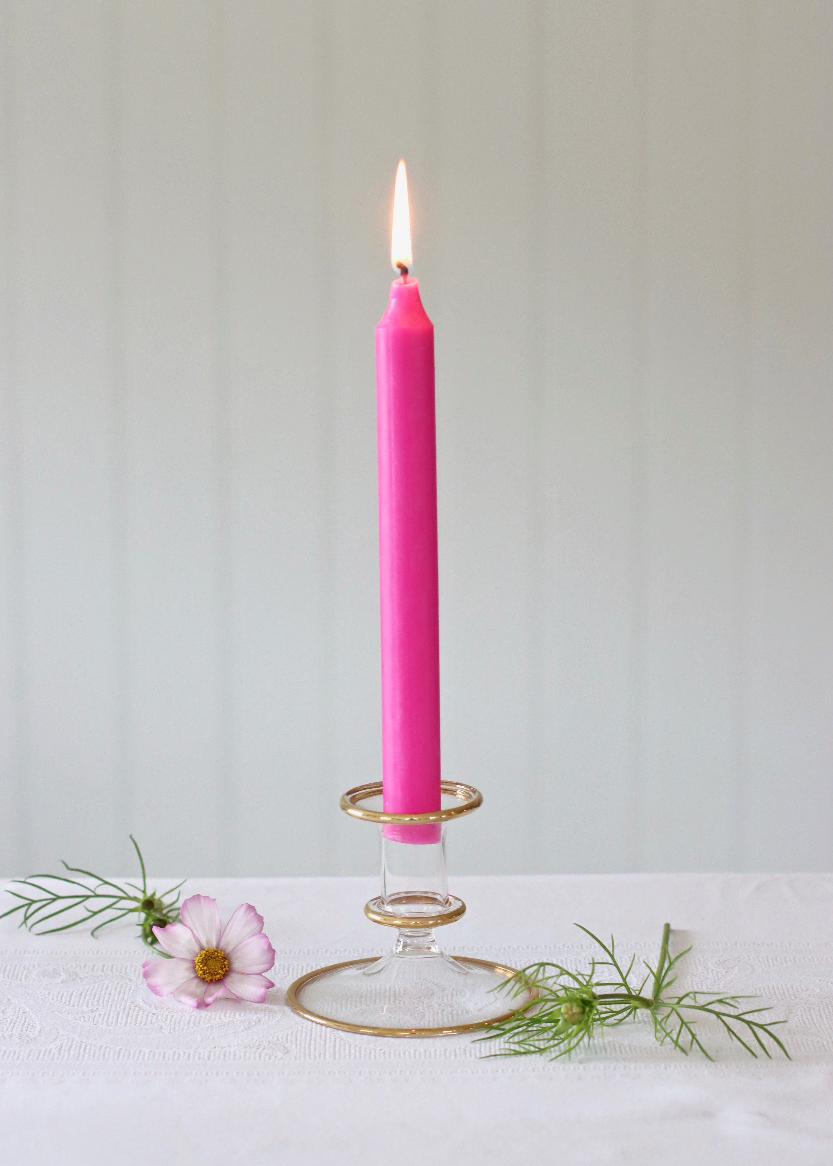 Salma Candlestick - Clear