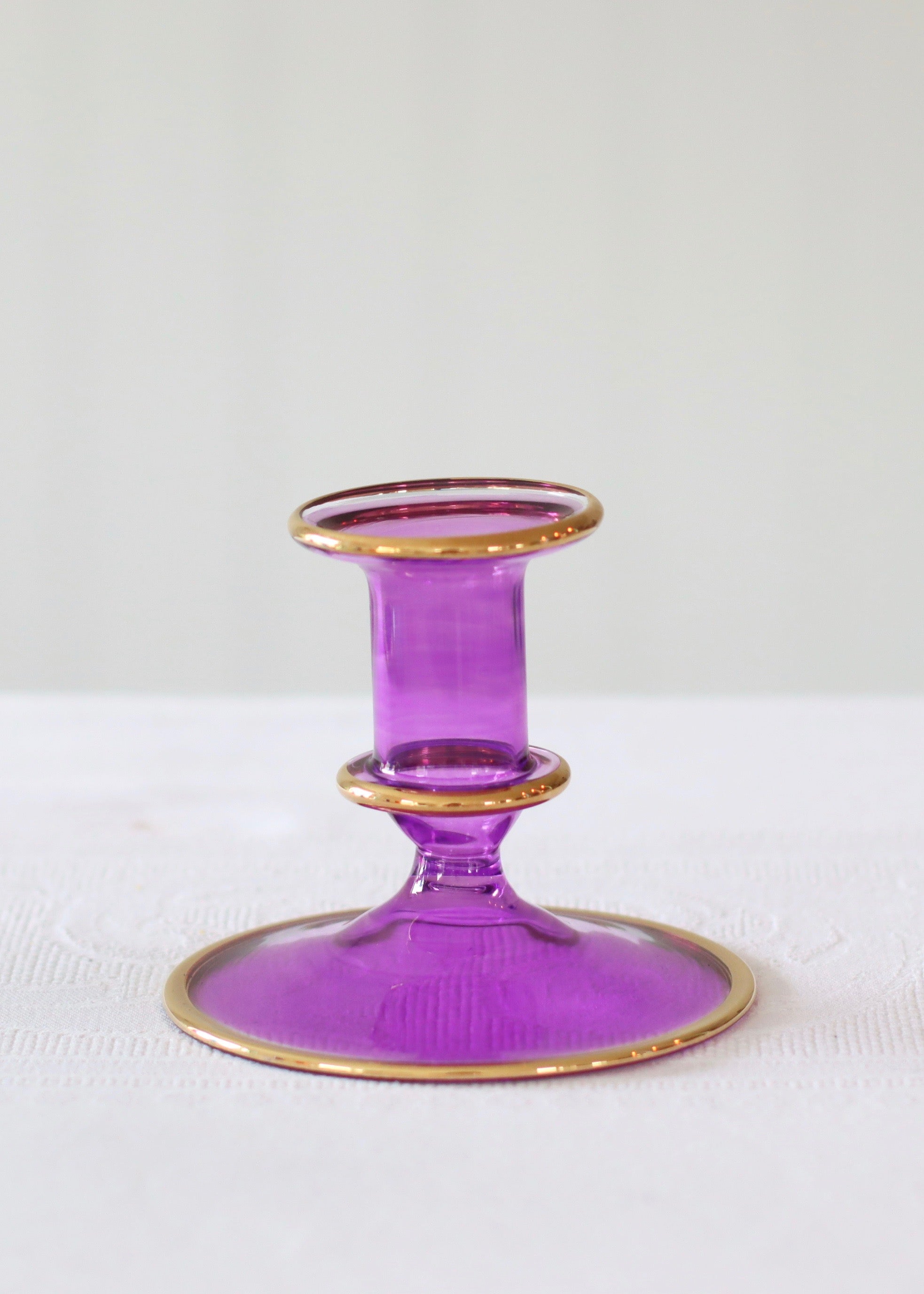 Salma Candlestick - Purple