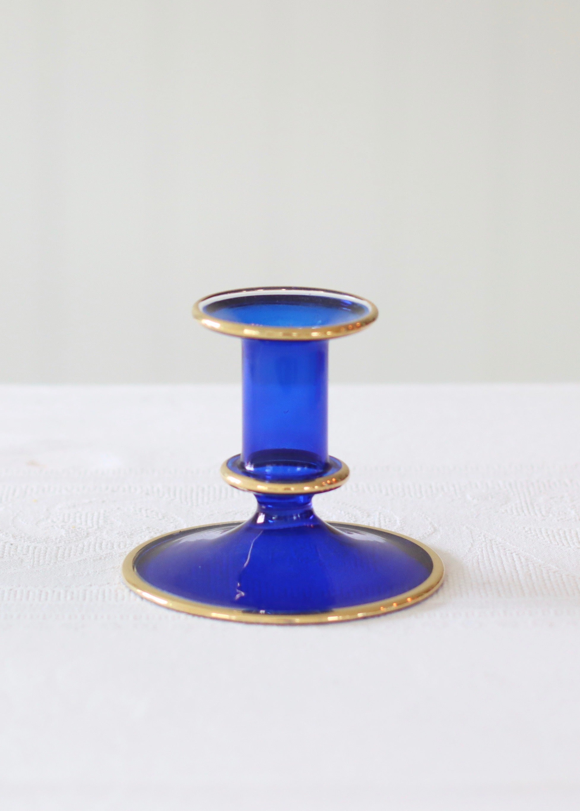 Salma Candlestick - Blue