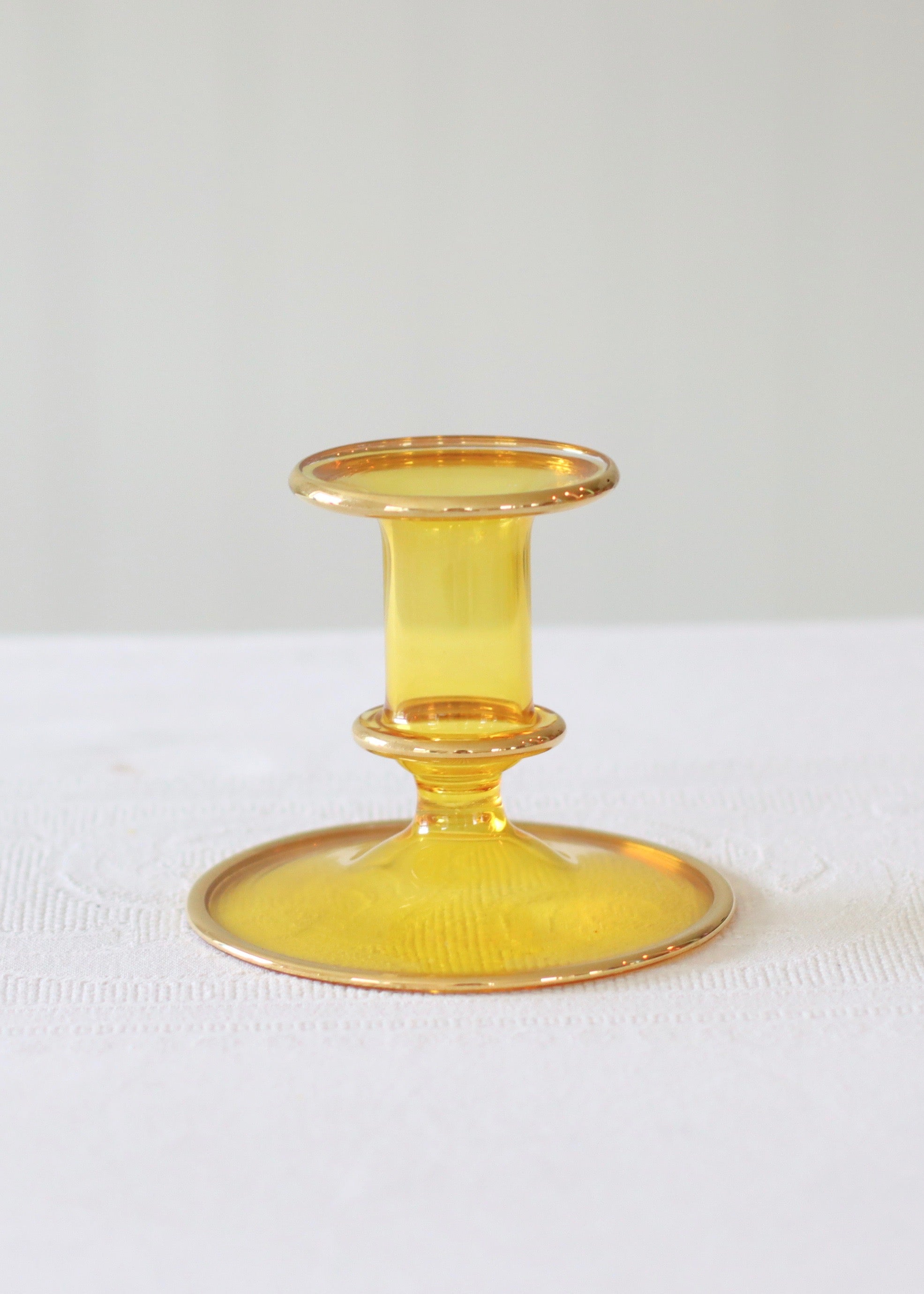 Salma Candlestick - Yellow