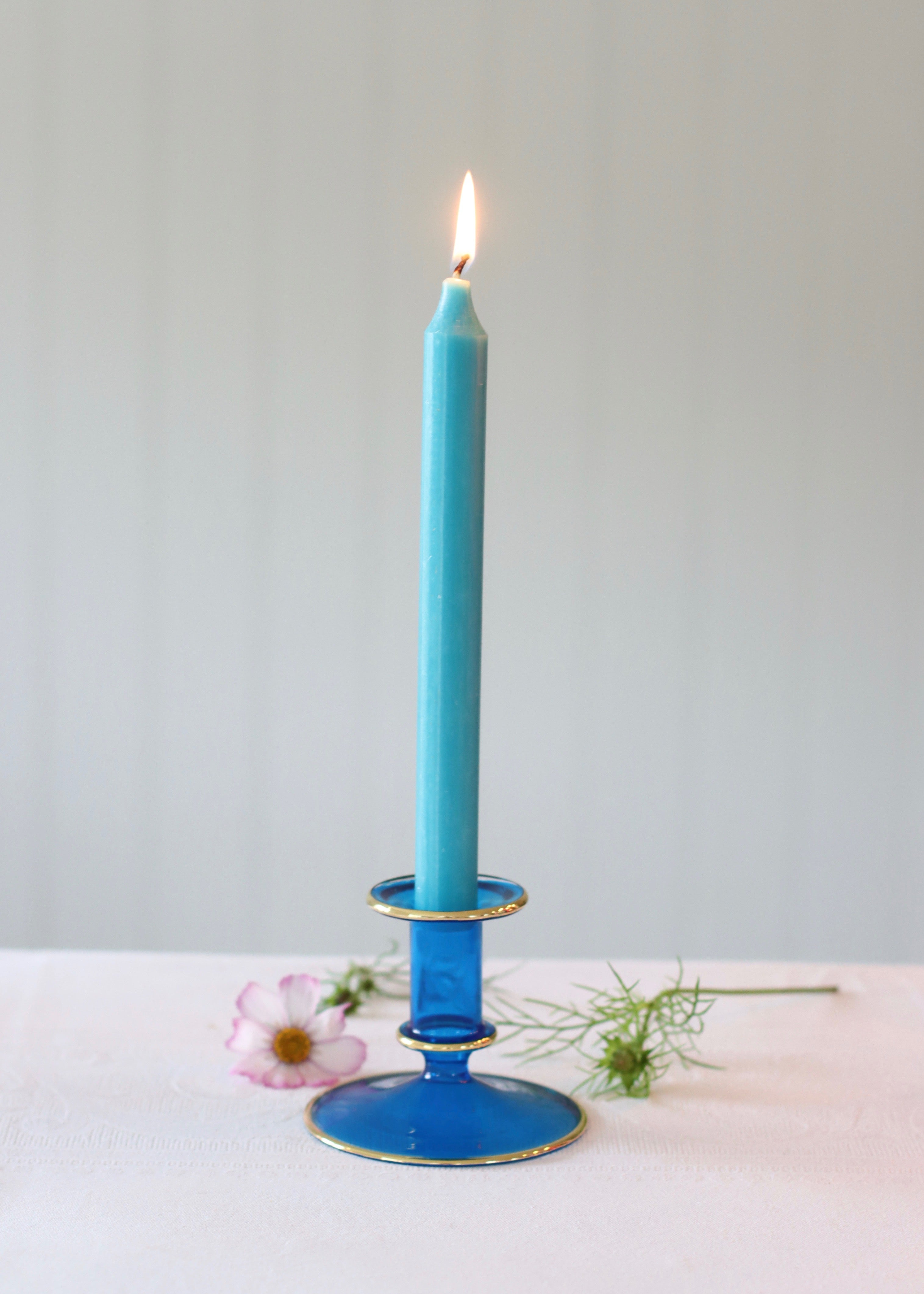 Salma Candlestick - Turquoise