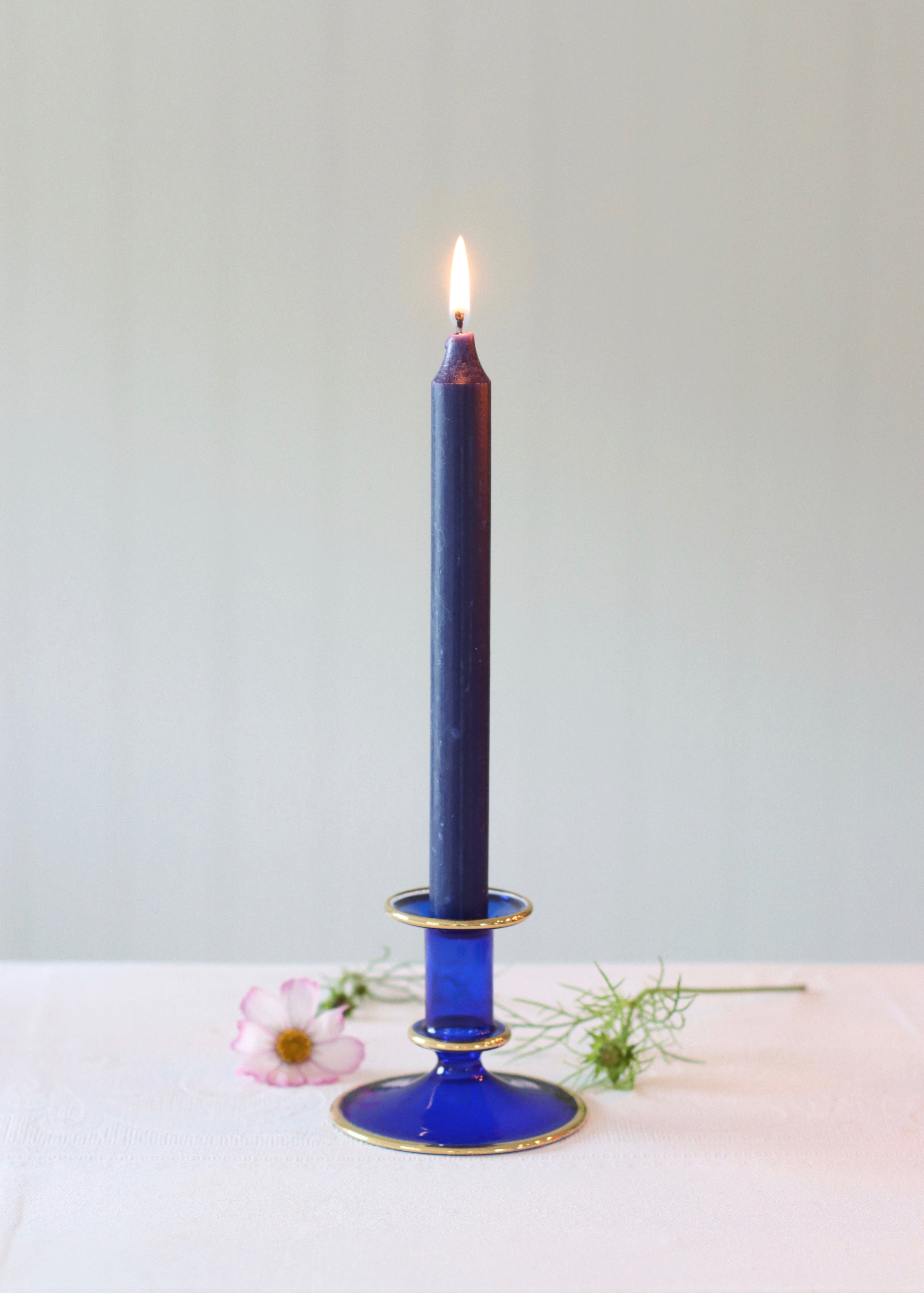 Salma Candlestick - Blue