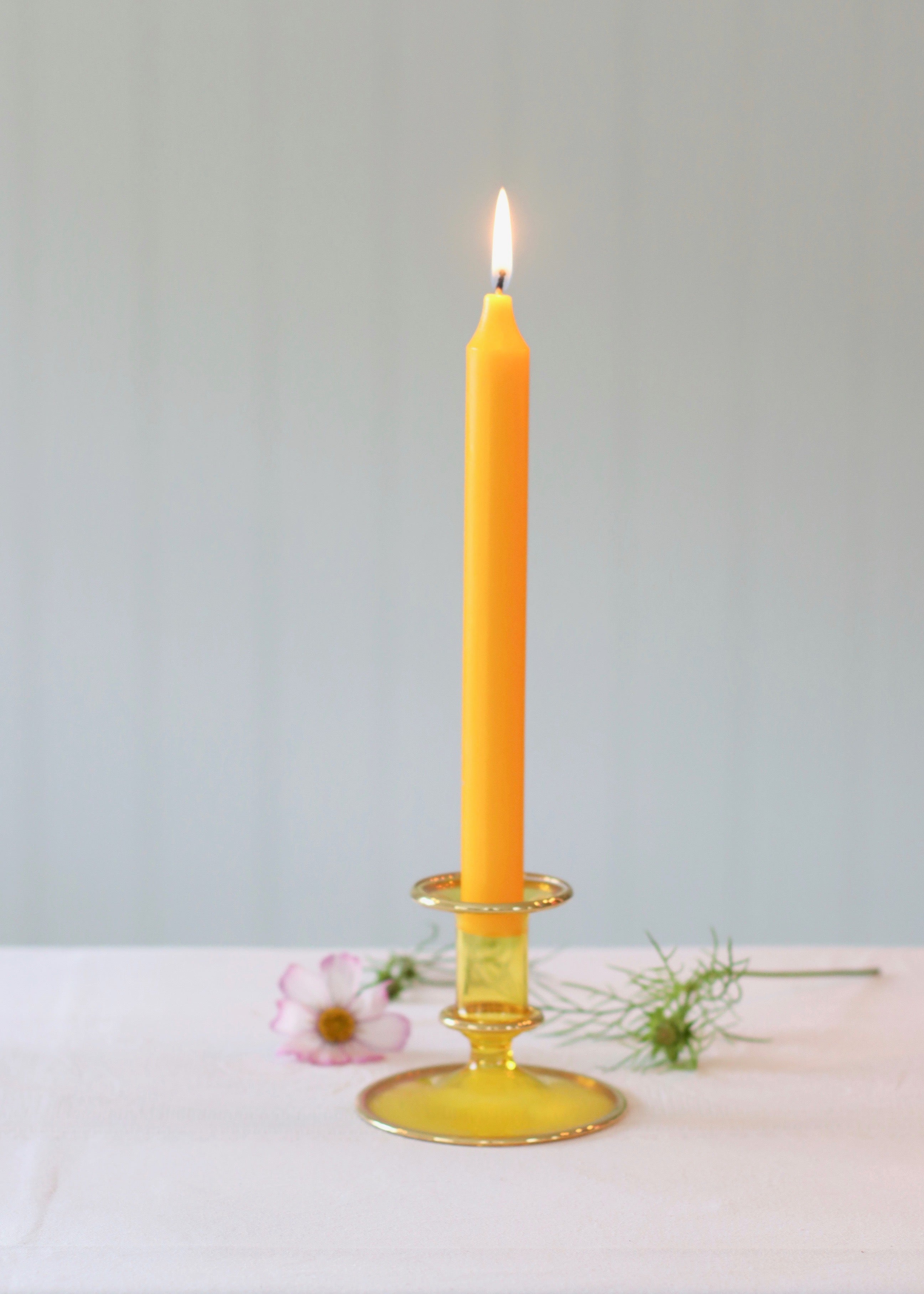 Salma Candlestick - Yellow