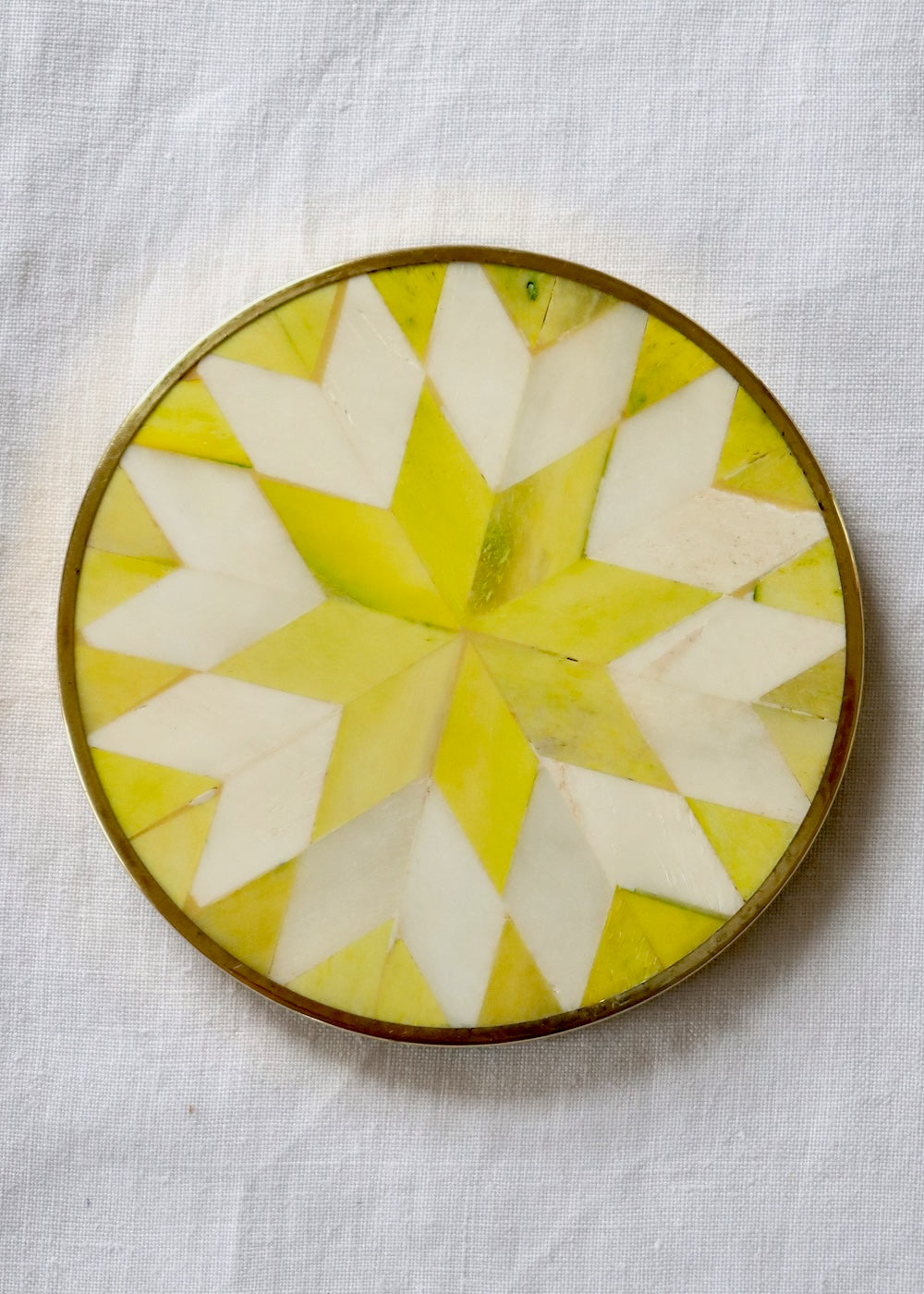 Inlay Coaster- Yellow Star