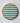 NEW Stripe Inlay Coaster - Turquoise Stripe
