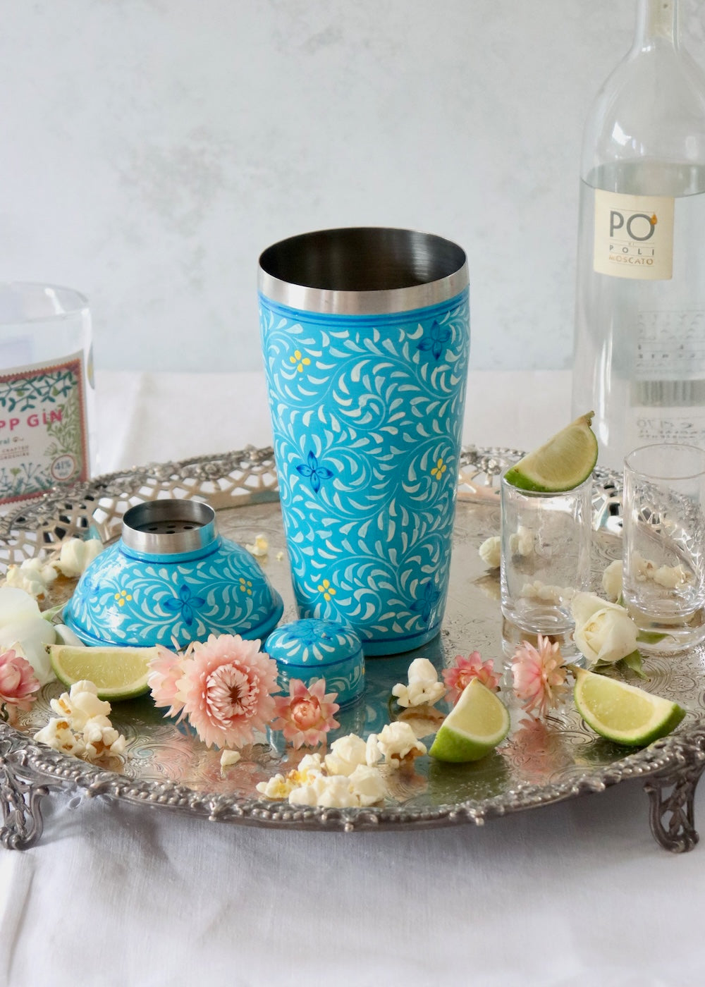 NEW STYLE: Cocktail Shaker - Petrol Blue