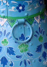 Decorative Painted Umbrella Pot - Blues