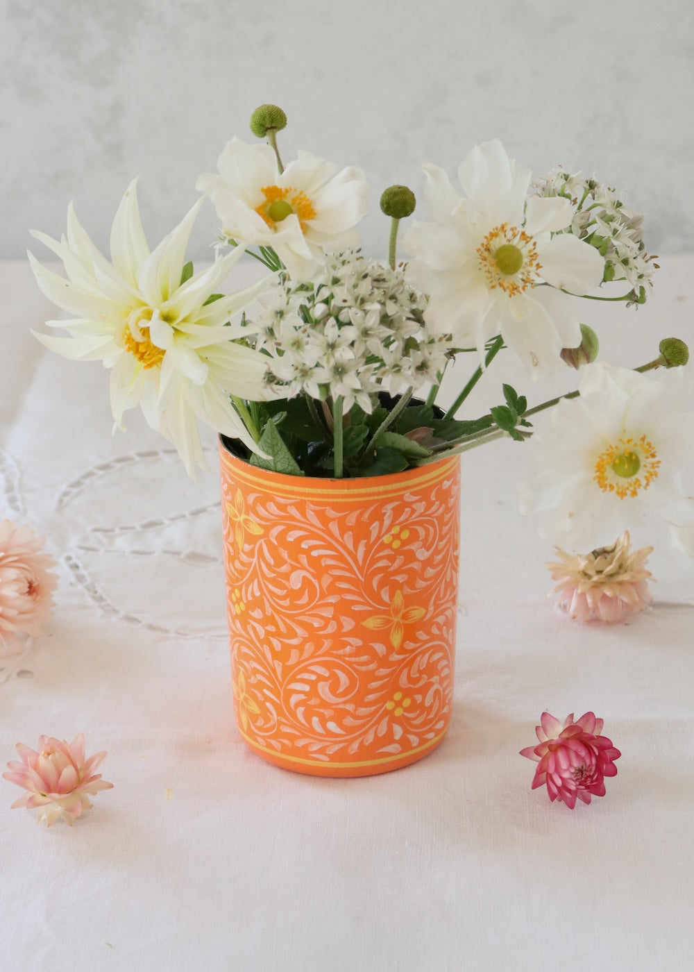 Brush Pot - Tangerine