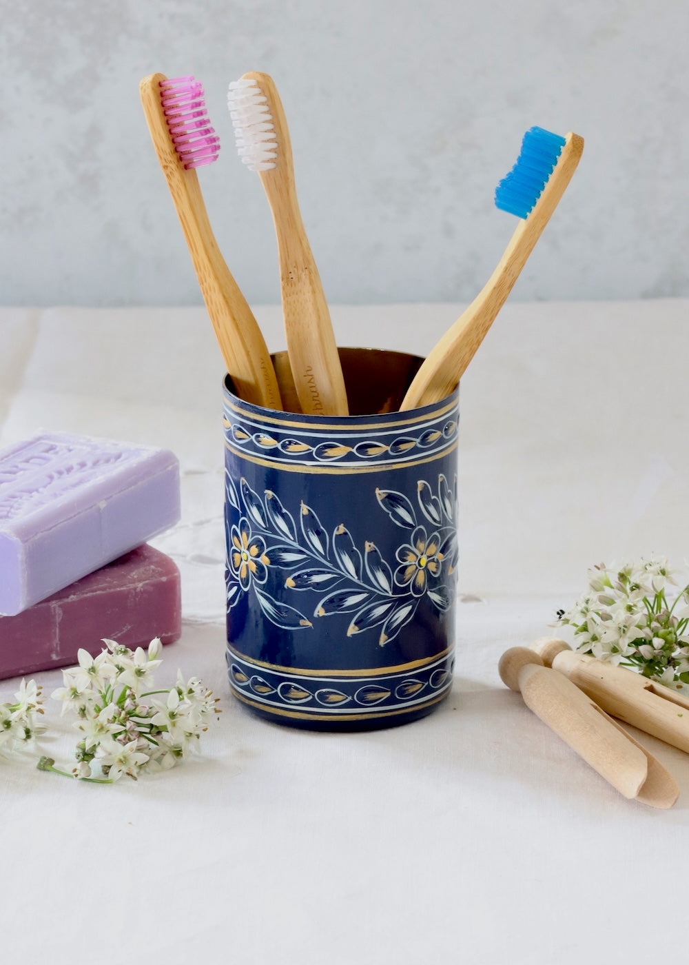 Brush Pot - Deep Navy
