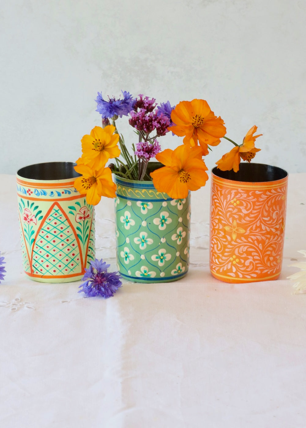 Brush Pot - Tangerine