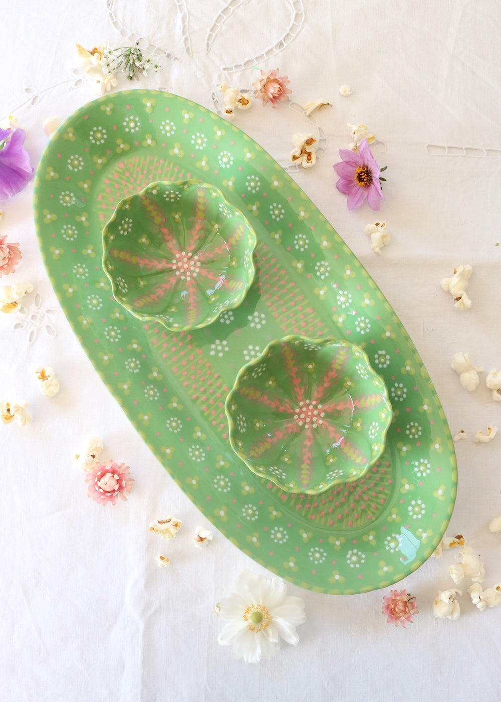 Margo Platter & Ramekin Set Cactus