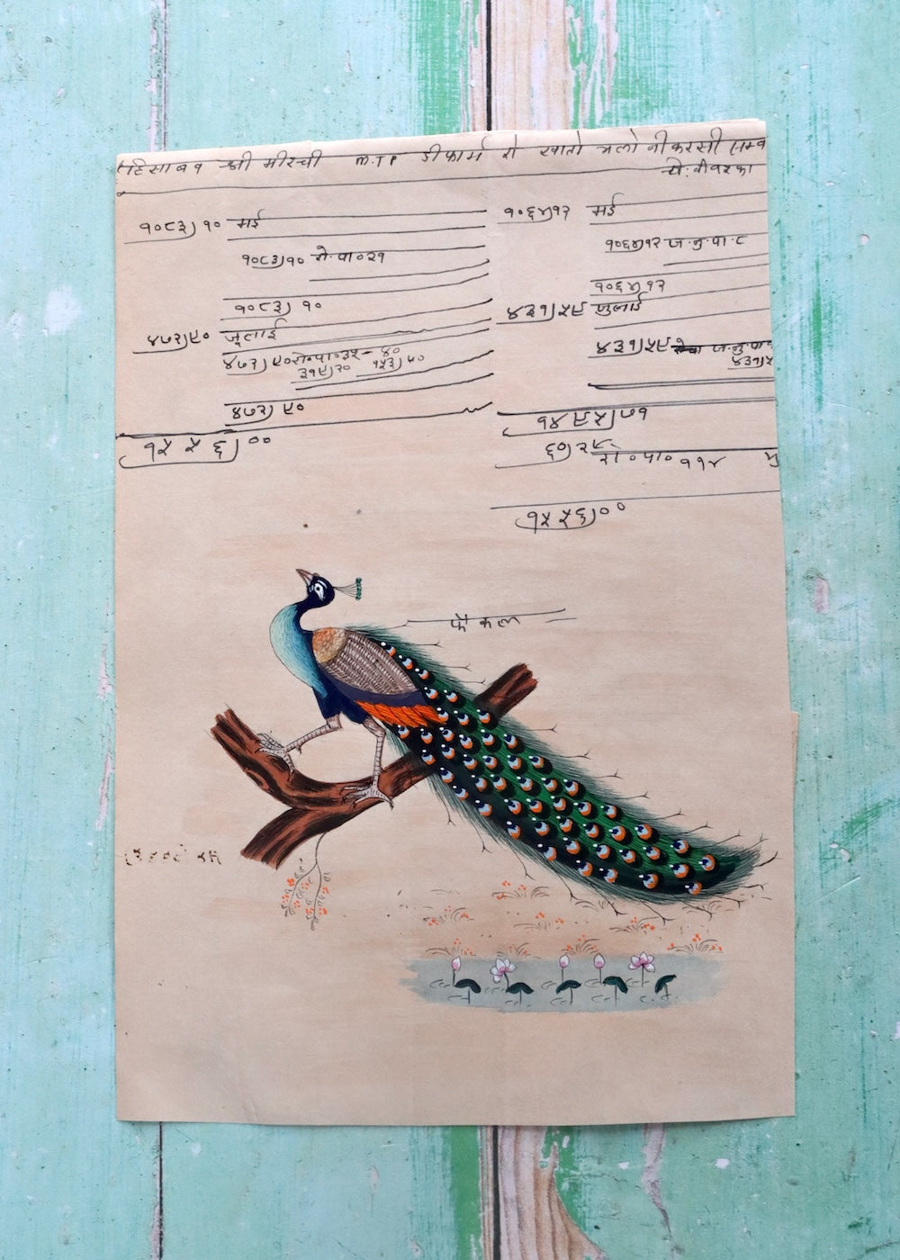 Indian Bird Painting Peacock 6